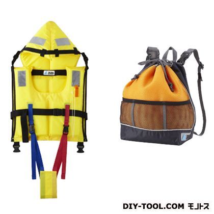 ツナガード子供用固型式ライフジャケット&巾着型リュック TG-Y2O 1