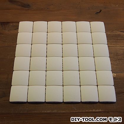 エッグタイルシート(卵の殻と土でできた軽量タイル)正方形プレーン6×6P 302mm×302mm 3591757005 1