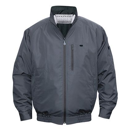 NA-301空調服(S)立ち襟ポリエステルセット チャコルグレー M 554580433220979 1