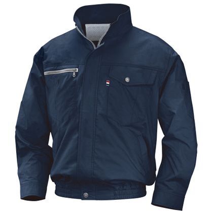 NA-201空調服立ち襟薄手綿セット ネイビー M 554580433222218 1