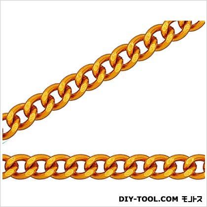 フリクションショートマンテルリール巻チェイン(アルミ) 茶 30m R-AS12F 1