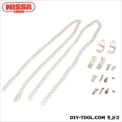 チェインで吊る 白 鎖の長さ700mm×2本 T-101 1本セット