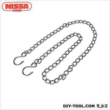 チェインコレクション(両端Sフック) クローム 鎖の太さ2.3mm✕鎖長さ800mm C-213 1本