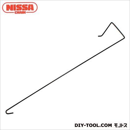 ドアフック 茶 線径1.6mm✕長さ300mm✕取付幅42mm A-1004 1本