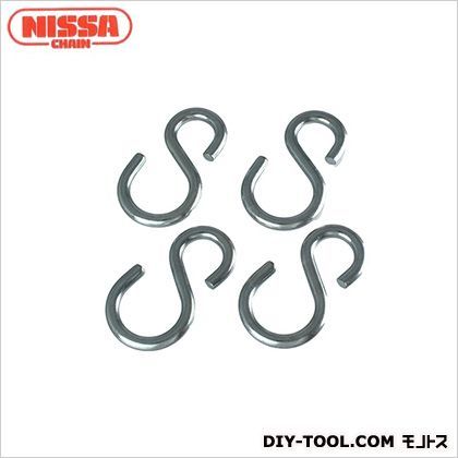 Sフック 線径4.8mm✕長さ43.4mm✕内径121.8mm✕内径214.4mm P-131 4個