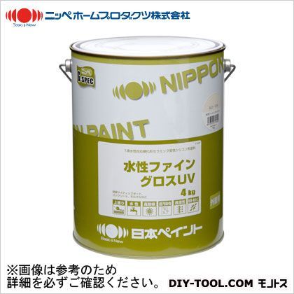 ニッペホーム 水性ファイングロスUV 白 4kg...