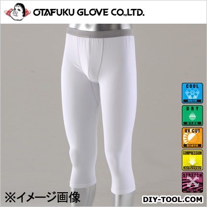 BT冷感パワテコ7分丈パンツ ホワイト 身長:LL・175~185cm JW-631 1