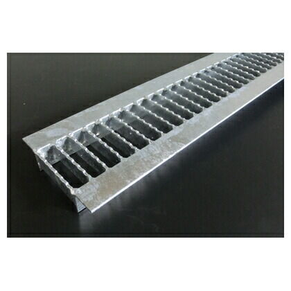 スチール製 U字溝用グレーチング 中間目ノンスリップタイプ 溝幅100用