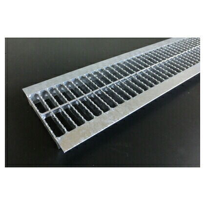 スチール製 U字溝用グレーチング 中間目ノンスリップタイプ 溝幅200用