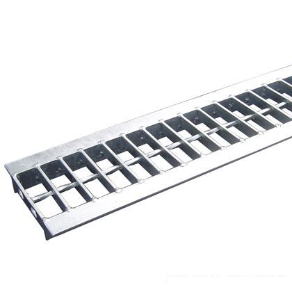 スチール製 U字溝用グレーチング 並目プレーンタイプ 溝幅120用