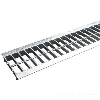 スチール製 U字溝用グレーチング 並目プレーンタイプ 溝幅150用