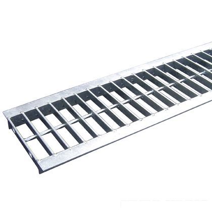 スチール製 U字溝用グレーチング 並目プレーンタイプ 溝幅180用