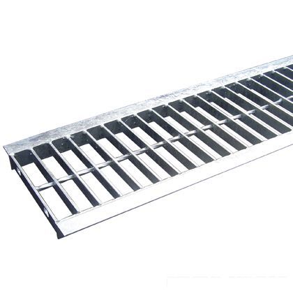 スチール製 U字溝用グレーチング 並目プレーンタイプ 溝幅200用