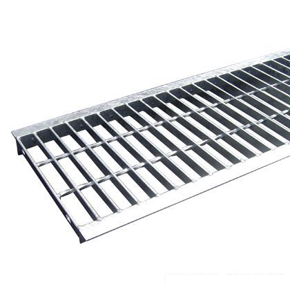 スチール製 U字溝用グレーチング 並目プレーンタイプ 溝幅300用