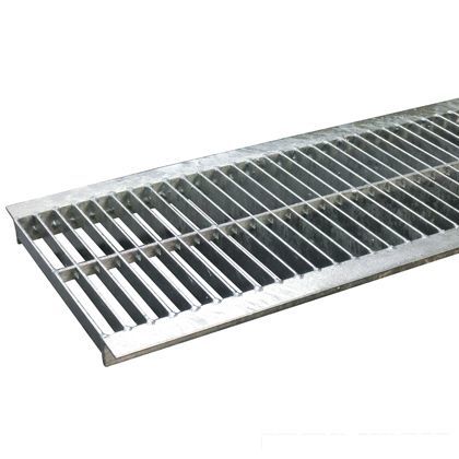 スチール製 U字溝用グレーチング 中間目プレーンタイプ 溝幅240用
