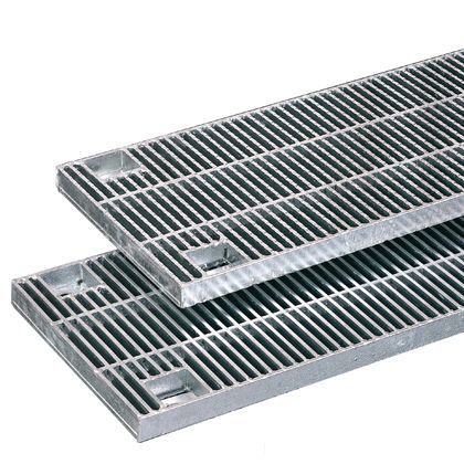 スチール製 ボルト固定式横断用みぞ蓋 細目ノンスリップタイプ 溝幅100用