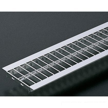 ステンレス製 U字溝用グレーチング 並目プレーンタイプ 溝幅90用