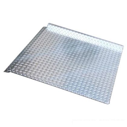 スチール製 車いす用スロープ(溶融亜鉛めっき仕上げ) W730×L750×t3.2(mm) OKSLOPE-01K 1