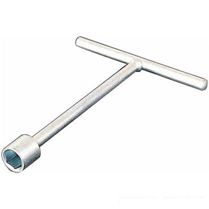 グレーチング開閉用ハンドル ボルト固定式専用T型レンチ M12用 1