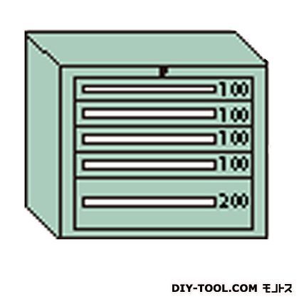 デラックスキャビネット グレー 幅×奥行×高さ:811×557×681mm DX607G 1