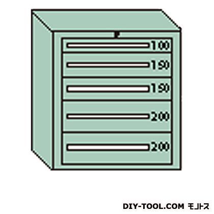 デラックスキャビネット グレー 幅×奥行×高さ:811×557×881mm DX803G 1