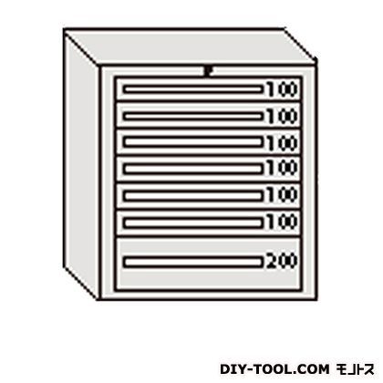 デラックスキャビネット グレー 幅×奥行×高さ:811×557×881mm DX809G 1