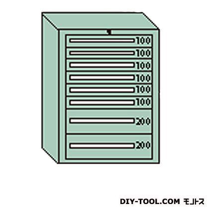 デラックスキャビネット グレー 幅×奥行×高さ:811×557×1081mm DX1011G 1
