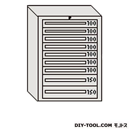 デラックスキャビネット グレー 幅×奥行×高さ:811×557×1081mm DX1012G 1