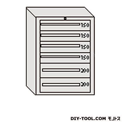 デラックスキャビネット グレー 幅×奥行×高さ:811×557×1081mm DX1014G 1