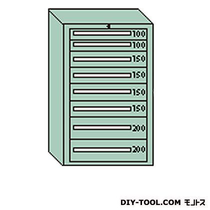デラックスキャビネット グレー 幅×奥行×高さ:811×557×1281mm DX1205G 1