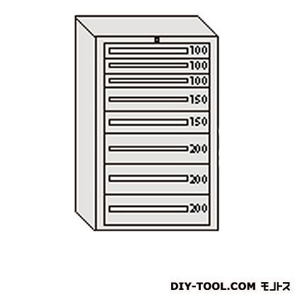 デラックスキャビネット グレー 幅×奥行×高さ:811×557×1281mm DX1208G 1