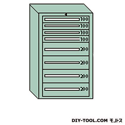 デラックスキャビネット グレー 幅×奥行×高さ:811×557×1281mm DX1209G 1