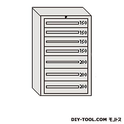 デラックスキャビネット グレー 幅×奥行×高さ:811×557×1281mm DX1218G 1