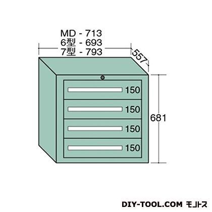 スタンダードキャビネット 幅×奥行×高さ:693×557×681mm 6-602 1