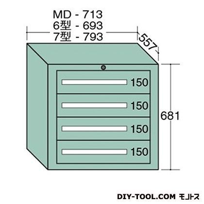 スタンダードキャビネット 幅×奥行×高さ:793×557×681mm 7-602 1