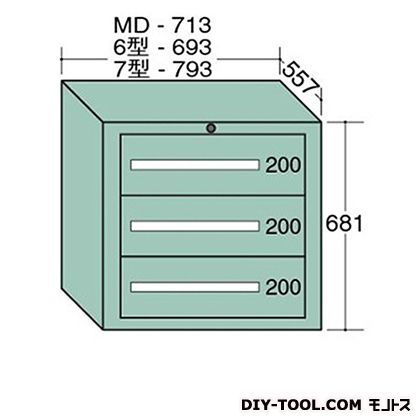 スタンダードキャビネット 幅×奥行×高さ:693×557×681mm 6-603 1