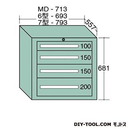 スタンダードキャビネット 幅×奥行×高さ:793×557×681mm 7-604 1