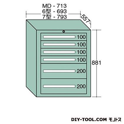 スタンダードキャビネット 幅×奥行×高さ:693×557×881mm 6-807 1