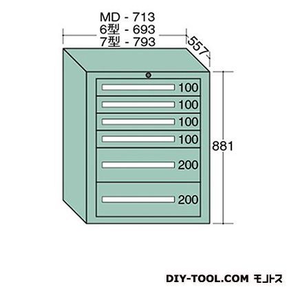スタンダードキャビネット 幅×奥行×高さ:793×557×881mm 7-807 1