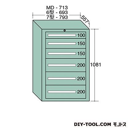 スタンダードキャビネット 幅×奥行×高さ:793×557×1081mm 7-1004 1