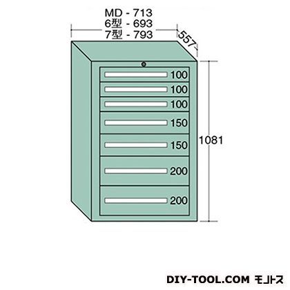 スタンダードキャビネット 幅×奥行×高さ:693×557×1081mm 6-1007 1