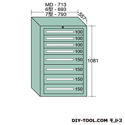 スタンダードキャビネット 幅×奥行×高さ:693×557×1081mm 6-1008 1