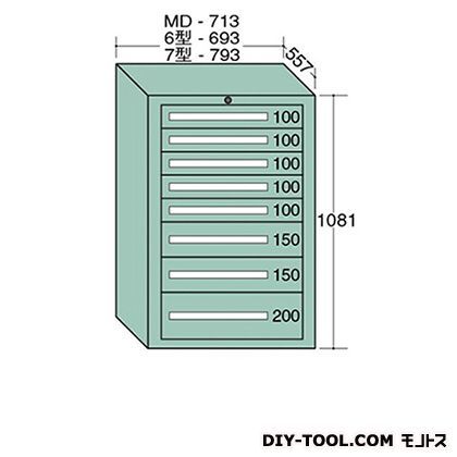 スタンダードキャビネット 幅×奥行×高さ:693×557×1081mm 6-1010 1