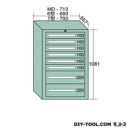 スタンダードキャビネット 幅×奥行×高さ:693×557×1081mm 6-1011 1