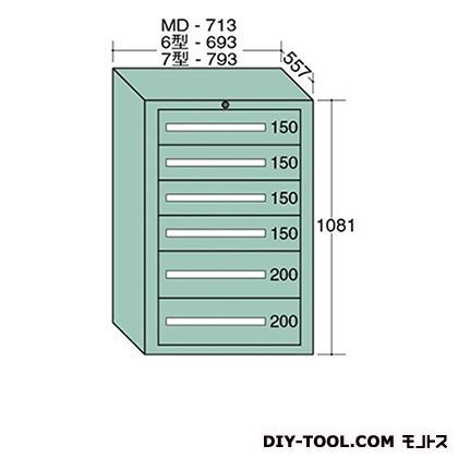 スタンダードキャビネット 幅×奥行×高さ:693×557×1081mm 6-1014 1