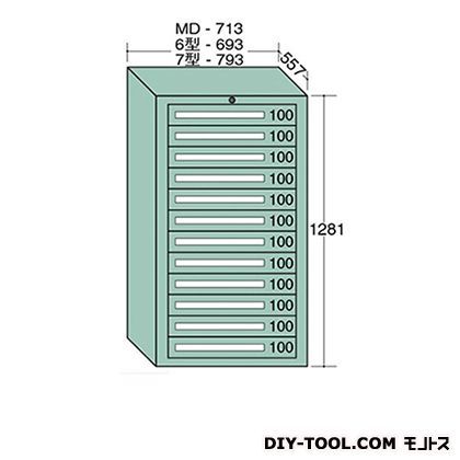 スタンダードキャビネット 幅×奥行×高さ:693×557×1281mm 6-1201 1