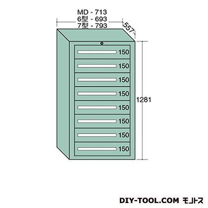 スタンダードキャビネット 幅×奥行×高さ:693×557×1281mm 6-1202 1