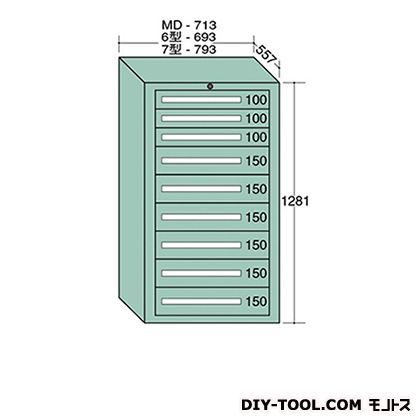 スタンダードキャビネット 幅×奥行×高さ:693×557×1281mm 6-1207 1