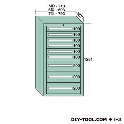 スタンダードキャビネット 幅×奥行×高さ:693×557×1281mm 6-1213 1