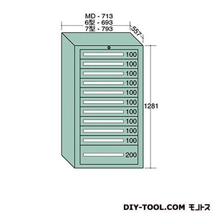 スタンダードキャビネット 幅×奥行×高さ:793×557×1281mm 7-1217 1